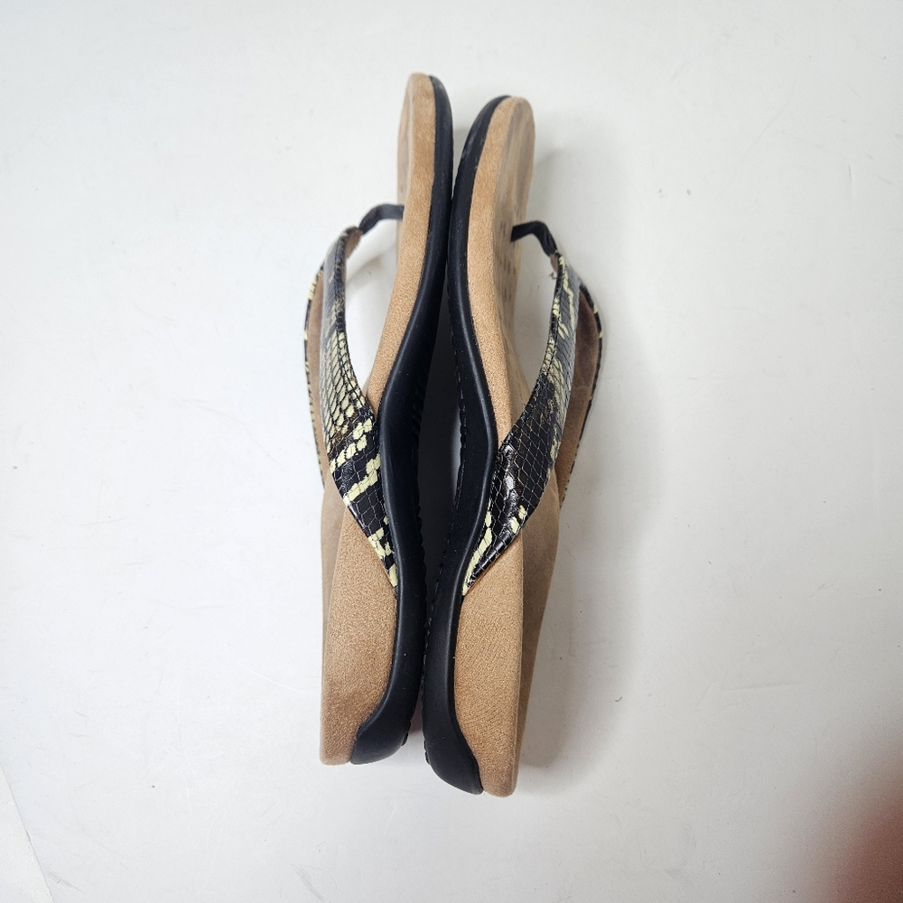 Vionic Rest Dillon Python Thong Orthotic Sandals … - image 5